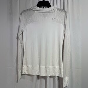 NWOT Nike white Dri-FIT Long Sleeve Shirt Sz M (8QH)